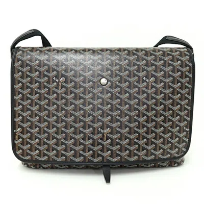 GOYARD CANVAS LEATHER LINEN COTTON SHOULDER BAG (PRE-OWNED)