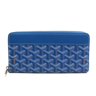 GOYARD MATIGNON LEATHER COATED CANVAS LONG WALLET (BI-FOLD) (PRE-OWNED)