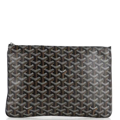 GOYARD SENAT ZIP POUCH COATED CANVAS MM