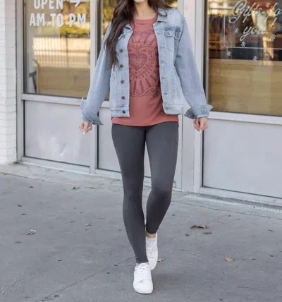 GRACE & LACE SQUAT PROOF LEGGINGS IN SMOKE