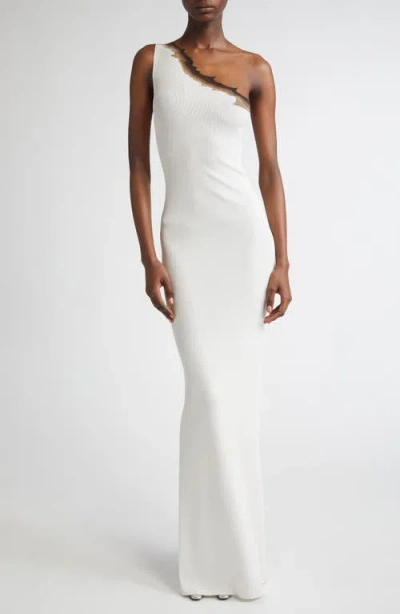 GRACE LING GRACE LING FLAME ONE-SHOULDER MAXI DRESS