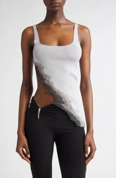 GRACE LING GRACE LING FLAME RIB TANK