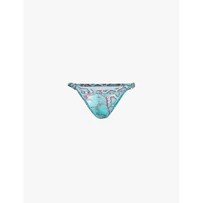 GRACEJACOB WOMENS GRACEJACOB ALOURA GRAPHIC PRINT BIKINI BOTTOM