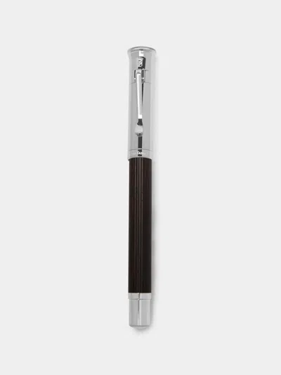 GRAF VON FABER-CASTELL GRENADILLA PLATINUM-PLATED WOOD FOUNTAIN PEN