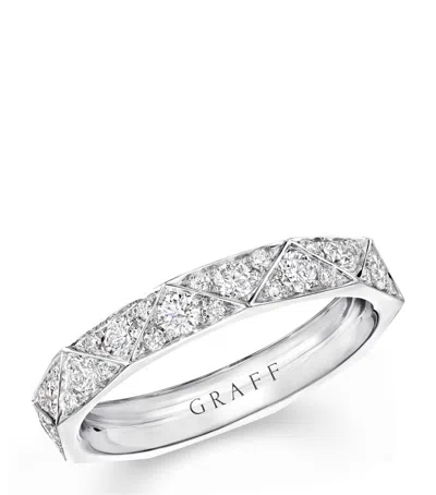 GRAFF GRAFF WHITE GOLD AND DIAMOND LG SIGNATURE RING