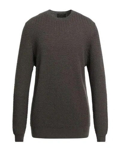 GRAN SASSO GRAN SASSO MAN SWEATER CHARCOAL SIZE 48 VIRGIN WOOL