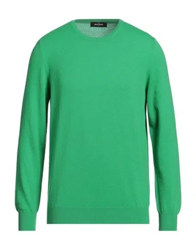 GRAN SASSO GRAN SASSO MAN SWEATER GREEN SIZE 46 CASHMERE