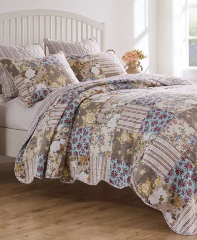GREENLAND HOME FASHIONS FRENCH COUNTRY TRADITIONAL 3-PC. QUILT SET, KING
