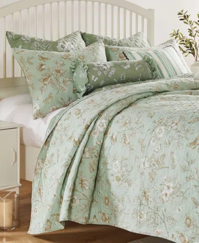 GREENLAND HOME FASHIONS OLIVIA GARDEN TOILE 3-PC. QUILT SET, KING