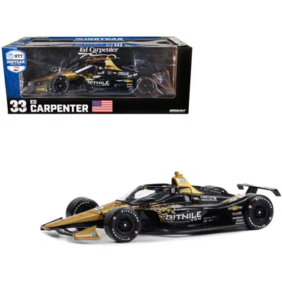 GREENLIGHT 1-18 SCALE DALLARA INDYCAR NO.33 ED CARPENTER BITNILE ED CARPENTER RACING NTT INDYCAR SERIES 2023 DI