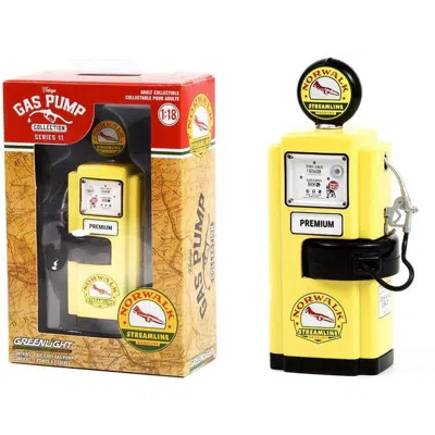 GREENLIGHT 1-18 SCALE DIECAST REPLICA OF 1948 WAYNE 100 GAS PUMP NORWALK GASOLINE VINTAGE GAS PUMPS SERIES 11 D