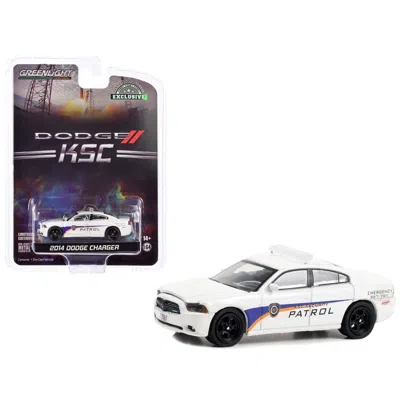 GREENLIGHT 2014 DODGE CHARGER WHITE KENNEDY SPACE CENTER KSC SECURITY PATROL HOBBY EXCLUSIVE SERIES 1-64 SCALE 