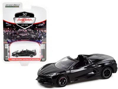 GREENLIGHT 2020 CHEVROLET CORVETTE C8 STINGRAY CONVERTIBLE BLACK (LOT #3003) BARRETT JACKSON "SCOTTSDALE EDITIO