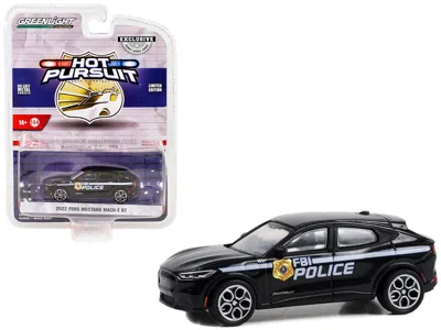 GREENLIGHT 2022 FORD MUSTANG MACH-E GT BLACK "FBI POLICE (FEDERAL BUREAU OF INVESTIGATION POLICE)" "HOT PURSUIT