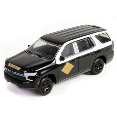 GREENLIGHT 2023 CHEVROLET TAHOE POLICE PURSUIT VEHICLE DELAWARE STATE POLICE CENTENNIAL ANNIVERSARY BLACK & WHI