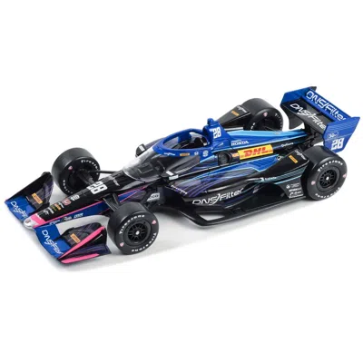 GREENLIGHT DALLARA INDYCAR NO. 28 ROMAIN GROSJEAN DNSFILTER ANDRETTI AUTOSPORT ROAD COURSE CONFIGURATION NTT IN