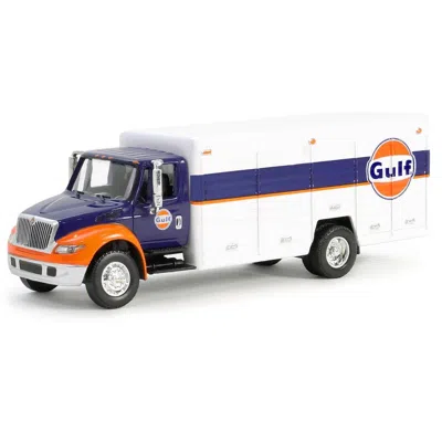 GREENLIGHT INTERNATIONAL EUROSTAR 4400 DELIVERY TRUCK GULF OIL DARK BLUE & WHITE H. D. TRUCKS SERIES 25 1-64 SC