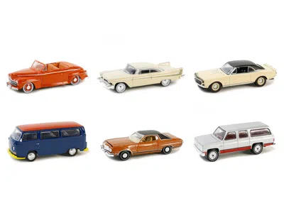 GREENLIGHT VINTAGE AD CARS SET OF 6 PIECES SERIES 10 1/64 DIECAST MODEL CARS BY GREENLIGHT