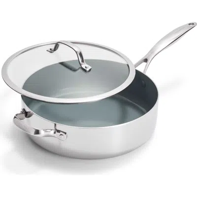 GREENPAN GREENPAN VALENCIA STAINLESS STEEL NONSTICK SAUTÉ PAN & LID