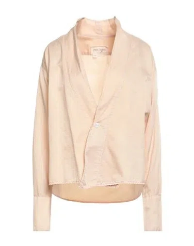GREG LAUREN GREG LAUREN WOMAN JACKET SAND SIZE 2 POLYESTER