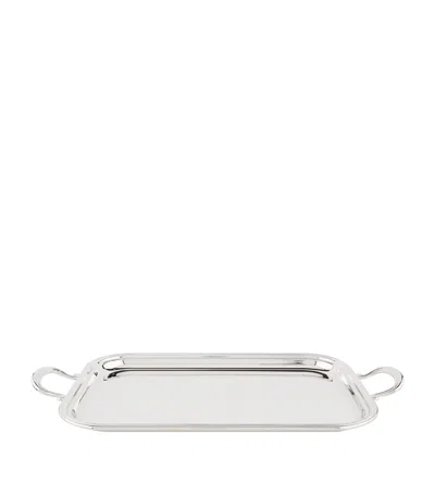 GREGGIO SILVER PLATED ENGLISH TRAY WITH HANDLES