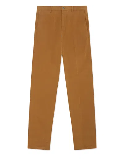 GRESHAM BLAKE MEN'S LIGHT BROWN COTTON STRETCH CHINO