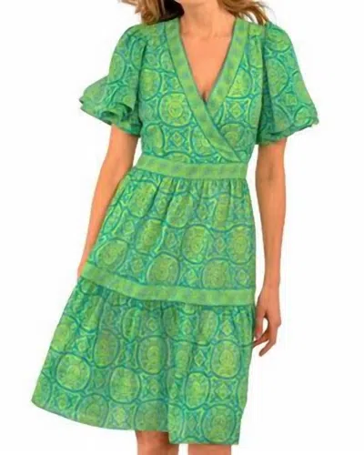 GRETCHEN SCOTT LE MARIAS DRESS - SULTANS IN TURQ/LIME