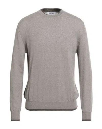 GRIFONI GRIFONI MAN SWEATER TAUPE SIZE 42 VIRGIN WOOL