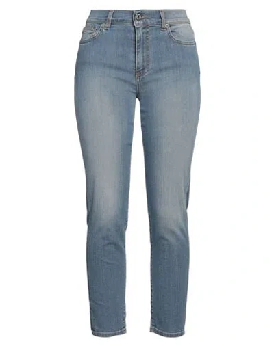 GRIFONI GRIFONI WOMAN JEANS BLUE SIZE 31 COTTON, ELASTANE