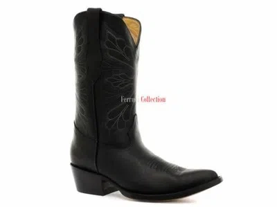 GRINDERS GRINDERS DAMEN DALLAS SCHWARZ AUS ECHTEM LEDER STIEFEL COWBOY WESTERN WADENLANG