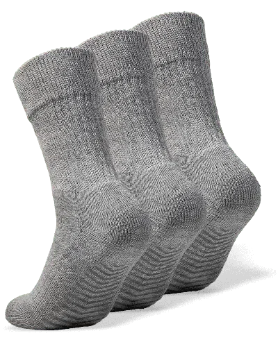 GRIPJOY DIABETIC SOCKS WITH GRIPS (PACK OF 3)