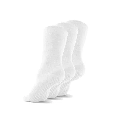 GRIPJOY MEN'S CREW SOCKS WITH GRIPS (PACK OF 3)