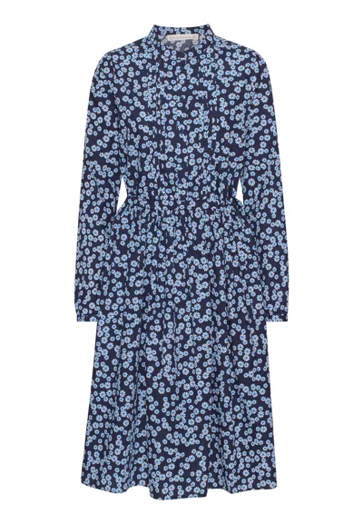 GROBUND WOMEN'S GROBUND RIGMOR DRESS - BLUE FLOWER