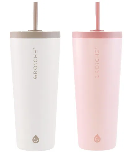 GROSCHE JASPER 2 PC. INSULATED TUMBLER WITH STRAW