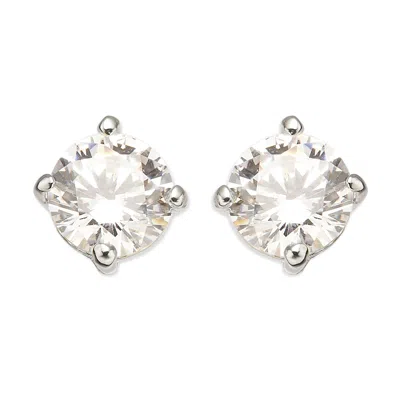 GROSSÉ WOMEN'S SILVER PATINUM & ZIRCONIA EARRINGS, SERIES ARISTOCRATIC