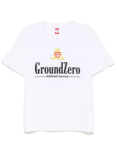 GROUND ZERO LOGO PRINT T-SHIRT