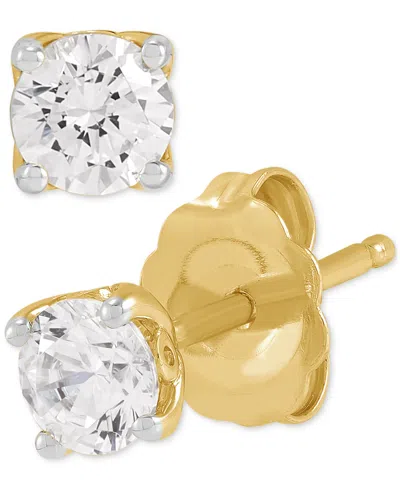 GROWN WITH LOVE IGI CERTIFIED LAB GROWN DIAMOND STUD EARRINGS (1/2 CT. T.W.) IN 14K WHITE GOLD OR 14K GOLD