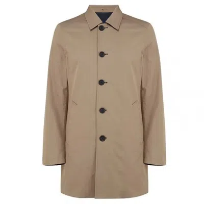 GUARDS LONDON MEN'S BLUE / NEUTRALS MONTAGUE REVERSIBLE RAINCOAT - NAVY/STONE
