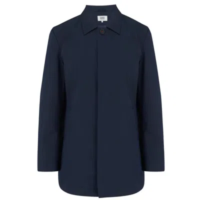 GUARDS LONDON MEN'S BLUE WENTWORTH TRAVEL RAINCOAT - NAVY