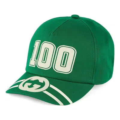 GUCCI Gucci 100 Baseball Velcro Strap Cap 'Green'