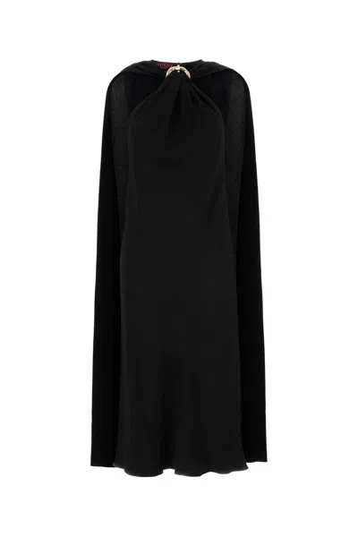 GUCCI GUCCI BLACK CREPE DRESS