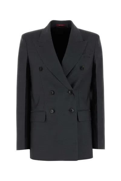 GUCCI GUCCI GRAPHITE WOOL BLAZER