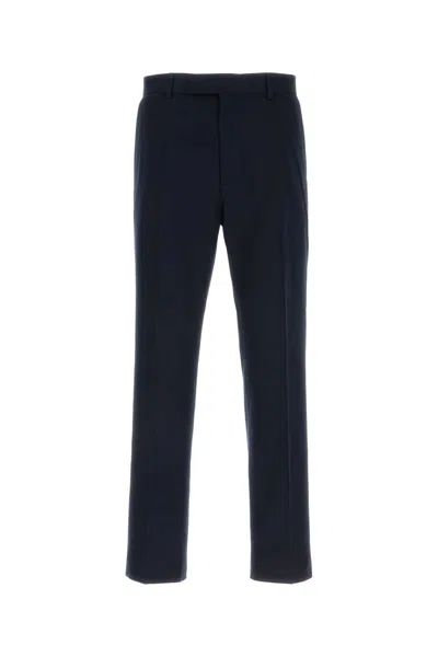 GUCCI GUCCI NAVY BLUE GABARDINE PANT