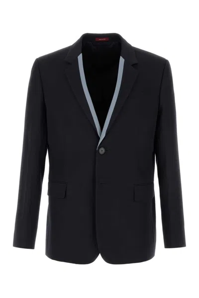 GUCCI GUCCI MIDNIGHT BLUE WOOL BLAZER