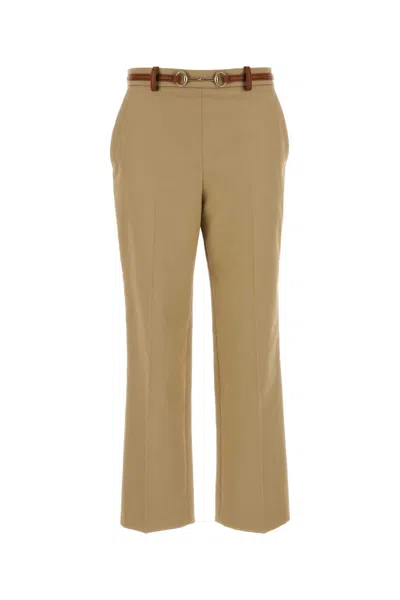 GUCCI GUCCI BEIGE COTTON PANT
