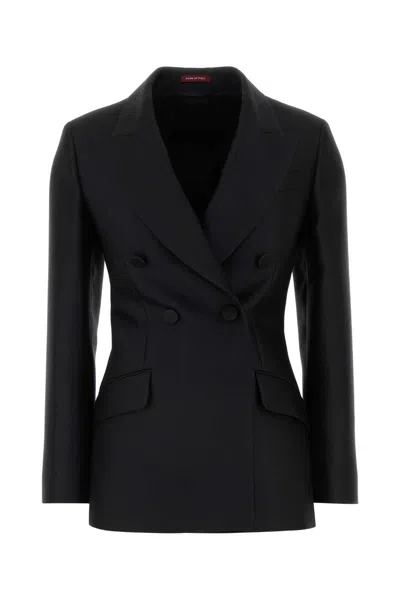 GUCCI GUCCI BLACK WOOL BLEND BLAZER