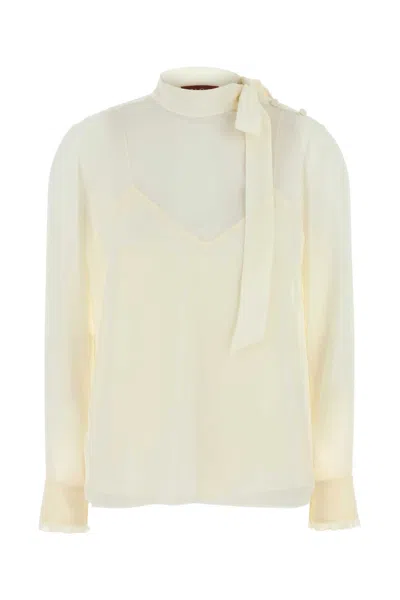 GUCCI GUCCI象牙薄饼衬衫