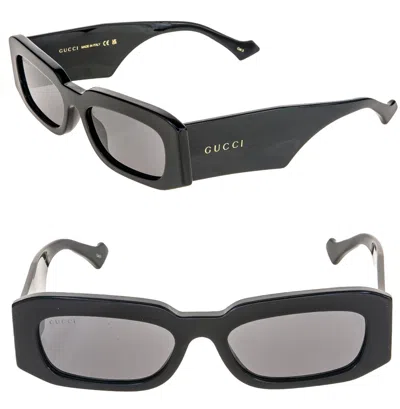 GUCCI GUCCI 1426 BLACK NARROW RECTANGULAR LOGO GG1426S UNISEX SUNGLASSES 001