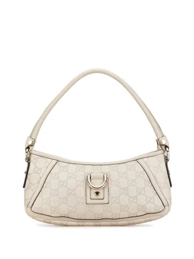 GUCCI 2000-2015 GUCCISSIMA ABBEY D RING HANDBAG