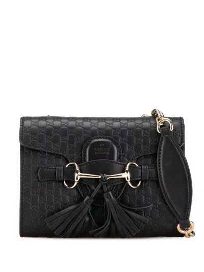 GUCCI 2000-2015 MINI MICROGUCCISSIMA EMILY CROSSBODY BAG